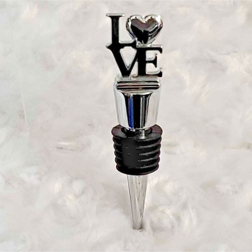 Philadelphia LOVE Wine Bottle Stopper Cork Chrome Wine Valentines Wedding Gift